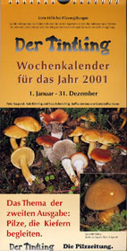 Deckblatt Pilzkalender 2001
