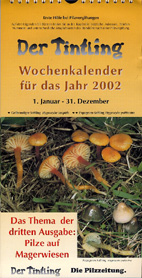 Deckblatt Kalender 2002 Wiesenpilze