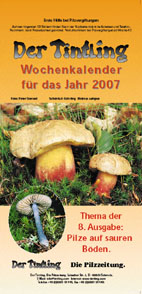 Deckblatt Kalender 2007 Pilze auf sauren Böden