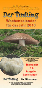 Deckblatt Pilzkalender 2010 Speisepilze